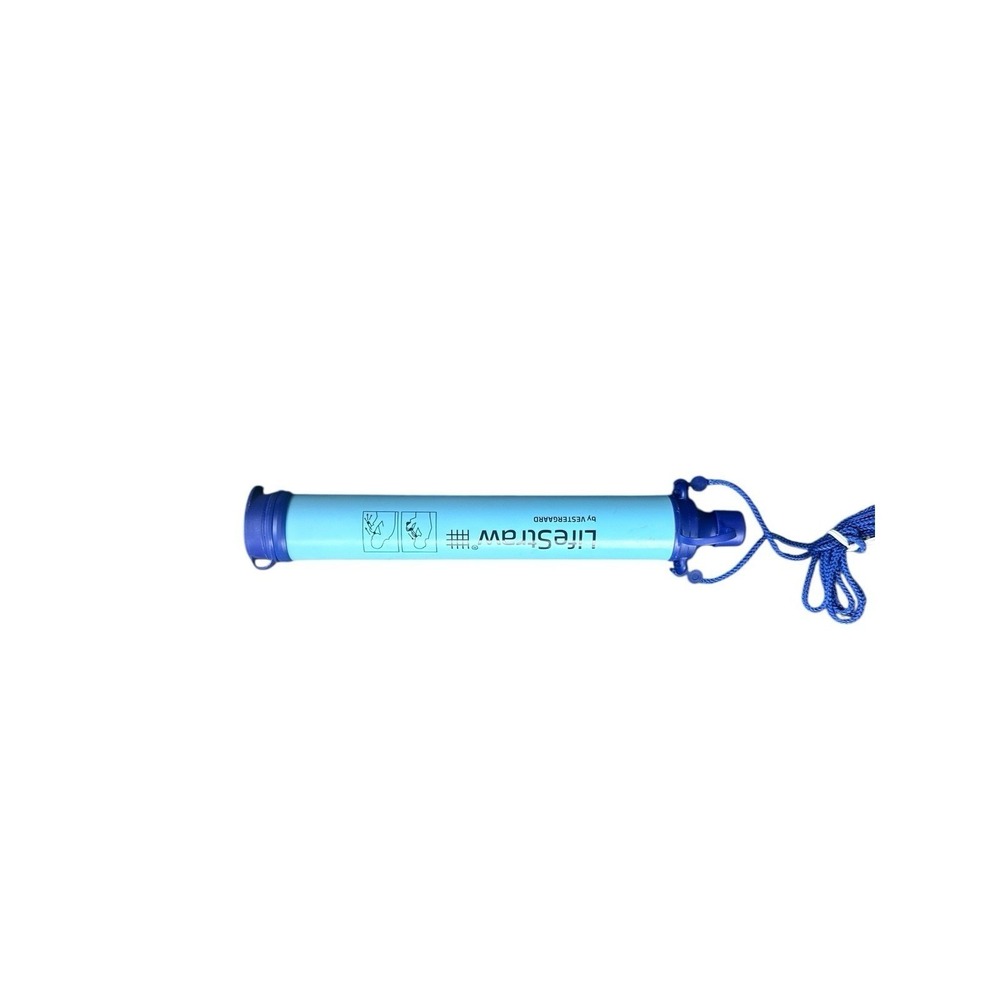 LifeStraw Personal Water Filter Blue Portable Survival Gear
